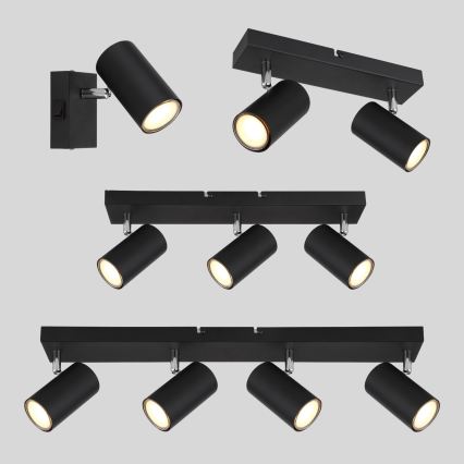 Globo - Σποτ φωτιστικό 3xGU10/35W/230V μαύρο