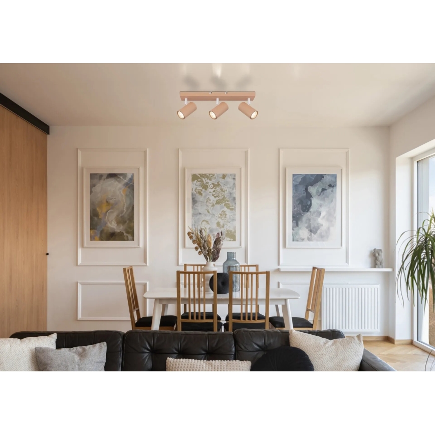 Globo - Φωτιστικό σποτ 3xGU10/25W/230V πορτοκαλί