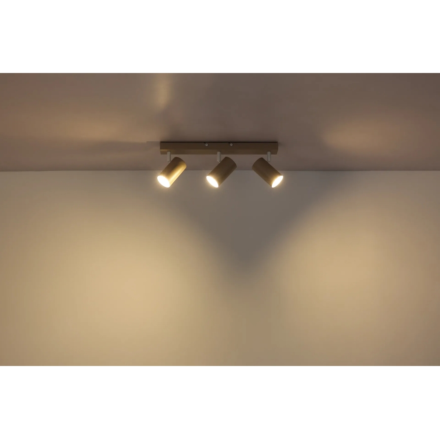 Globo - Σποτ φωτιστικό 3xGU10/35W/230V μπεζ