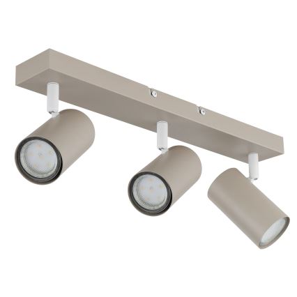 Globo - Σποτ φωτιστικό 3xGU10/35W/230V μπεζ