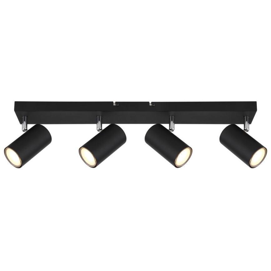 Globo - Σποτ φωτιστικό 4xGU10/35W/230V μαύρο