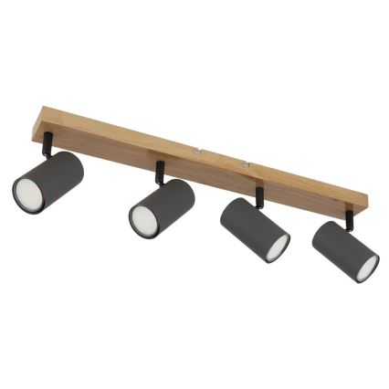 Globo - Σποτ φωτιστικό 4xGU10/35W/230V γκρι/καφέ