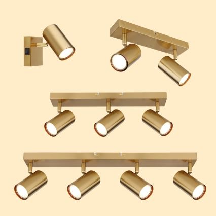 Globo - Φωτιστικό σποτ 4xGU10/35W/230V χρυσό