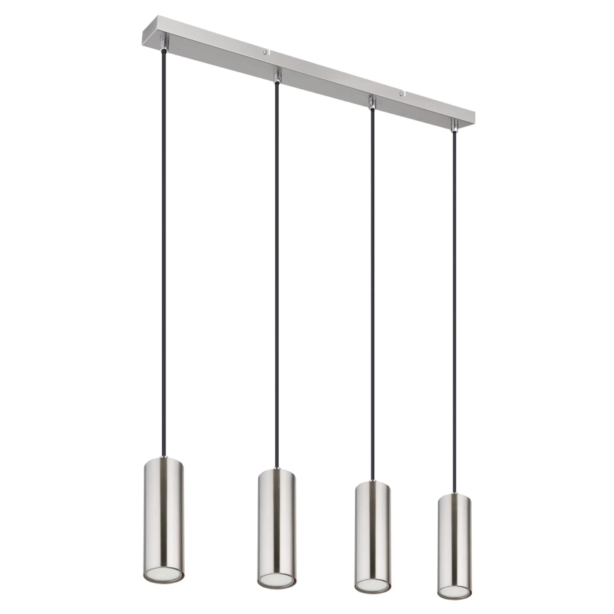 Globo - Κρεμαστό φωτιστικό οροφής 4xGU10/35W/230V ματ χρώμιο