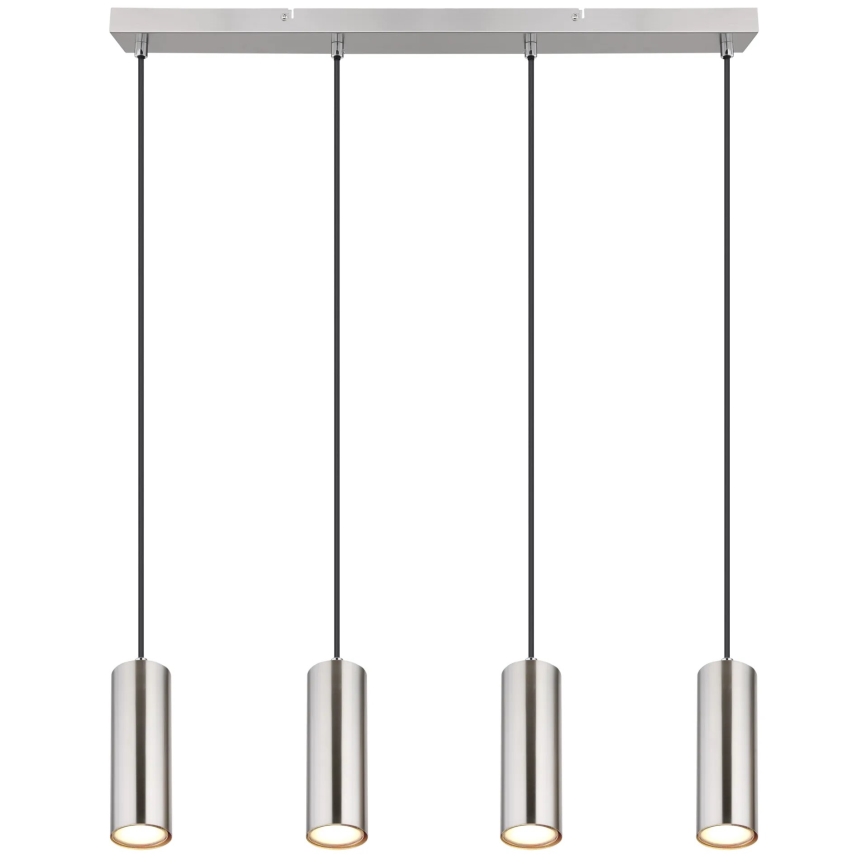 Globo - Κρεμαστό φωτιστικό οροφής 4xGU10/35W/230V ματ χρώμιο