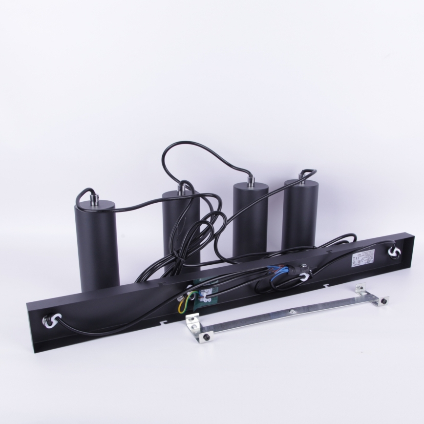 Globo - Φωτιστικό οροφής με καλώδιο 4xGU10/35W/230V μαύρο