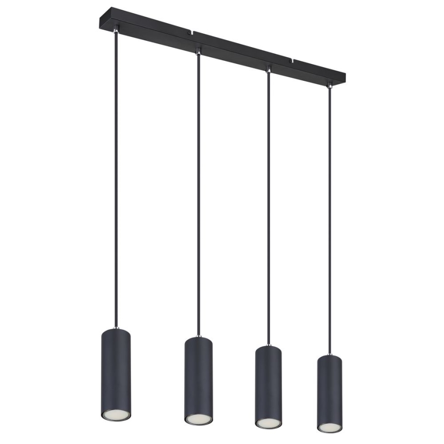 Globo - Φωτιστικό οροφής με καλώδιο 4xGU10/35W/230V μαύρο