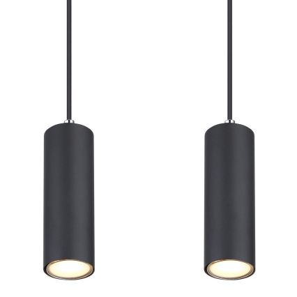 Globo - Φωτιστικό οροφής με καλώδιο 4xGU10/35W/230V μαύρο
