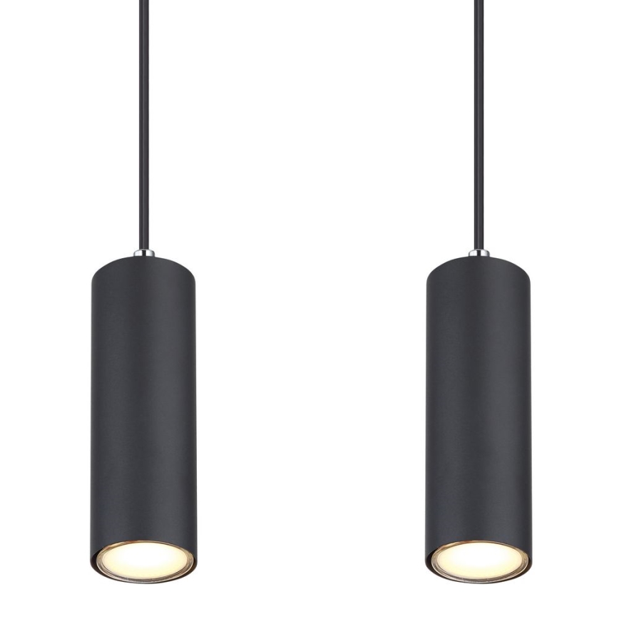 Globo - Φωτιστικό οροφής με καλώδιο 4xGU10/35W/230V μαύρο