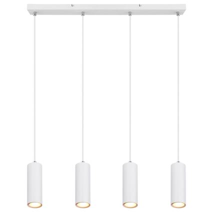 Globo - Φωτιστικό οροφής με καλώδιο 4xGU10/35W/230V λευκό