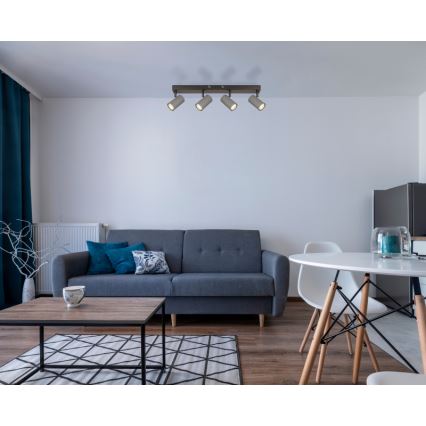 Globo - Φωτιστικό σποτ 4xGU10/25W/230V