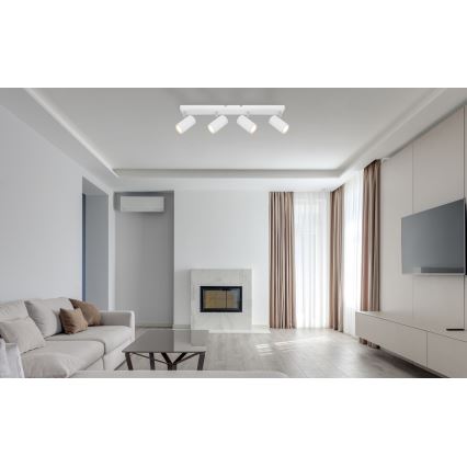 Globo - Σποτ φωτιστικό 4xGU10/35W/230V λευκό