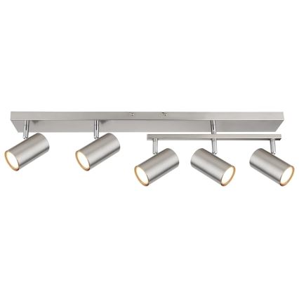 Globo - Φωτιστικό σποτ 5xGU10/35W/230V ματ χρώμιο