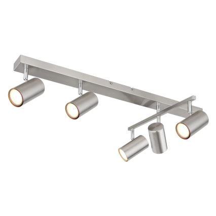 Globo - Φωτιστικό σποτ 5xGU10/35W/230V ματ χρώμιο