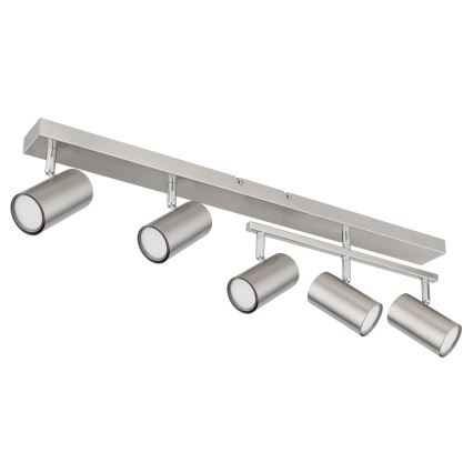 Globo - Φωτιστικό σποτ 5xGU10/35W/230V ματ χρώμιο