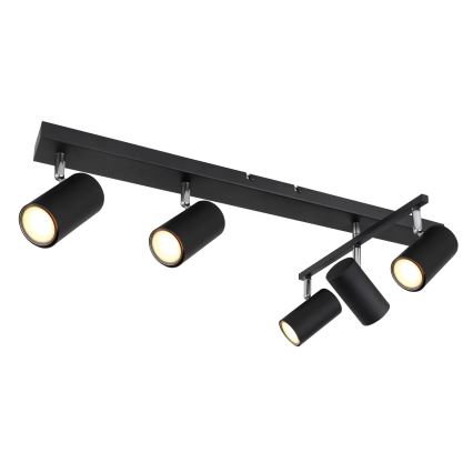 Globo - Φωτιστικό σποτ 5xGU10/35W/230V μαύρο