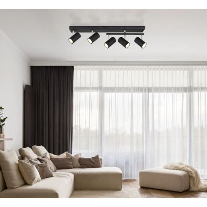 Globo - Φωτιστικό σποτ 5xGU10/35W/230V μαύρο