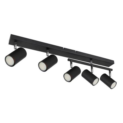 Globo - Φωτιστικό σποτ 5xGU10/35W/230V μαύρο
