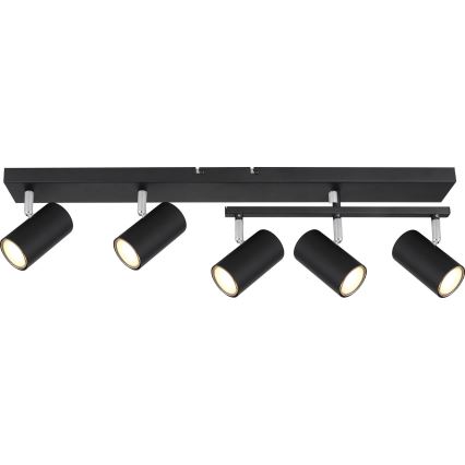 Globo - Φωτιστικό σποτ 5xGU10/35W/230V μαύρο