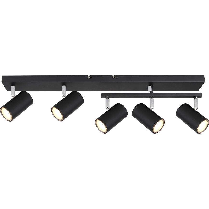 Globo - Φωτιστικό σποτ 5xGU10/35W/230V μαύρο