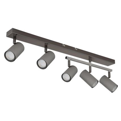 Globo - Φωτιστικό σποτ 5xGU10/35W/230V γκρι