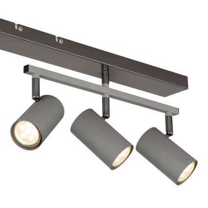 Globo - Φωτιστικό σποτ 5xGU10/35W/230V γκρι
