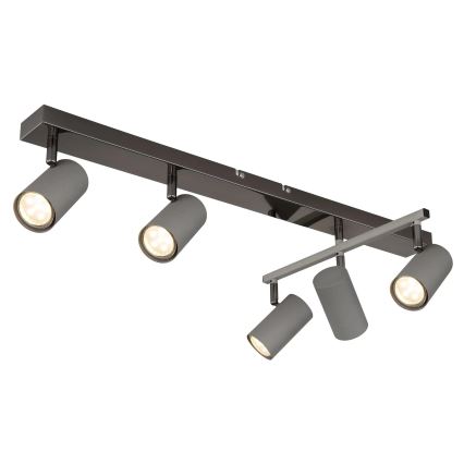 Globo - Φωτιστικό σποτ 5xGU10/35W/230V γκρι