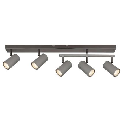 Globo - Φωτιστικό σποτ 5xGU10/35W/230V γκρι