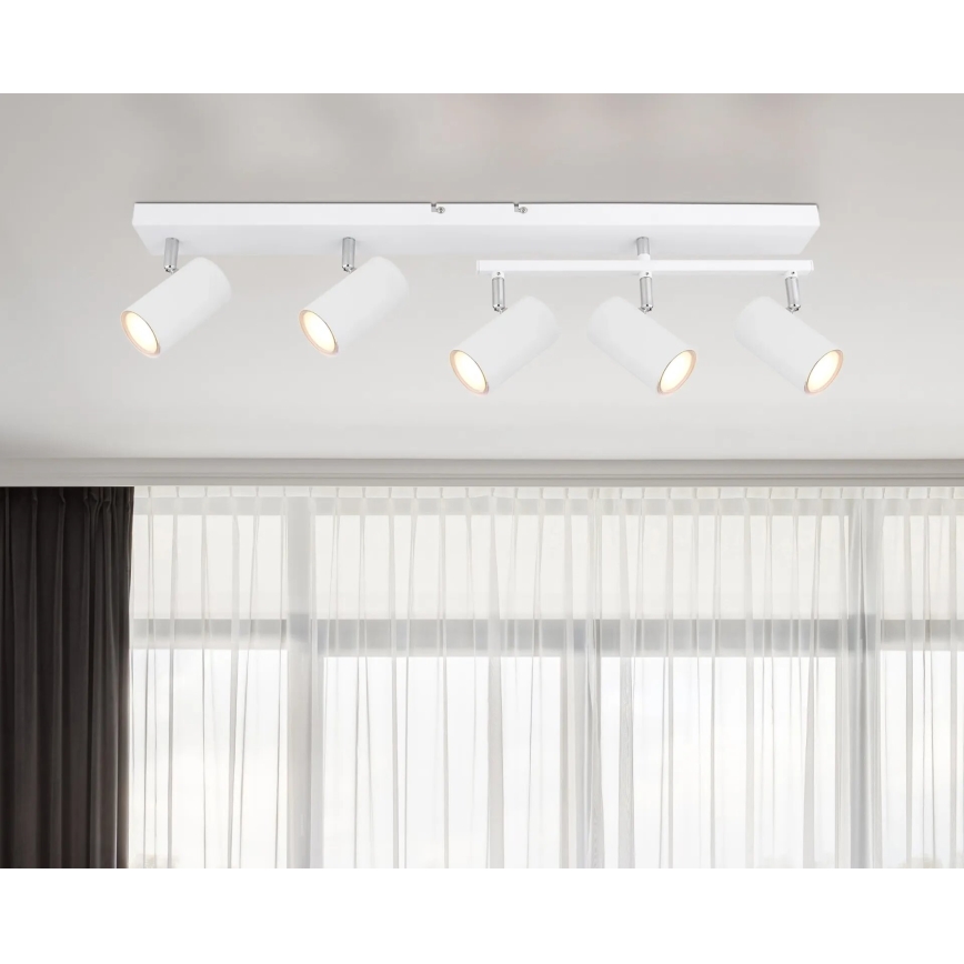 Globo - Φωτιστικό σποτ 5xGU10/35W/230V λευκό