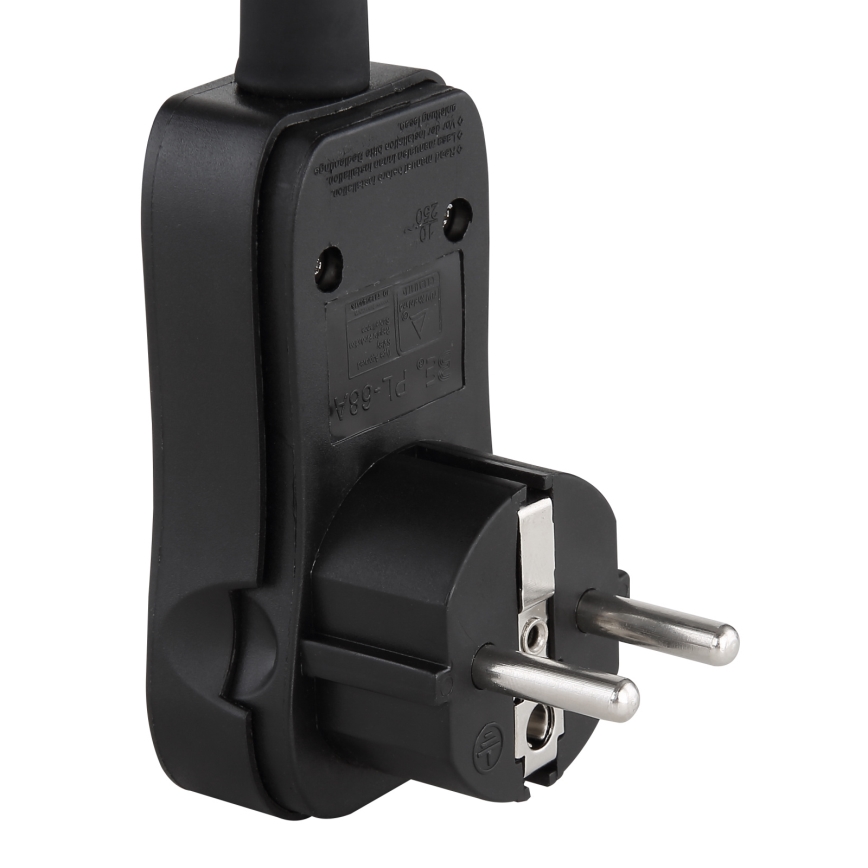 Globo - Επιτοίχιο φωτιστικό σποτ με βύσμα 1xGU10/35W/230V ματ χρώμιο