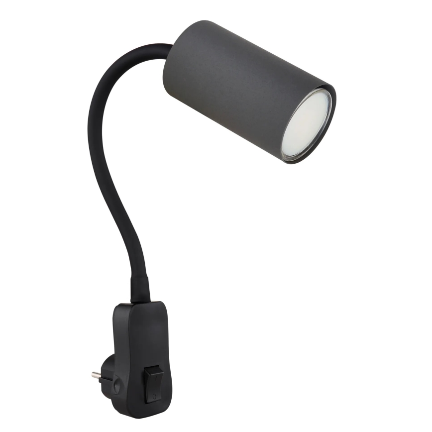 Globo - Σποτ πρίζας τοίχου 1xGU10/35W/230V μαύρο