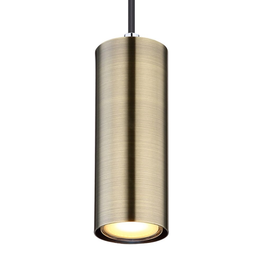 Globo - Κρεμαστό φωτιστικό οροφής ράγα 1xGU10/35W/230V μαύρο/ορείχαλκος