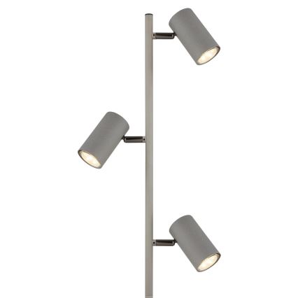 Globo - Επιδαπέδιο φωτιστικό 3xGU10/5W/230V γκρι