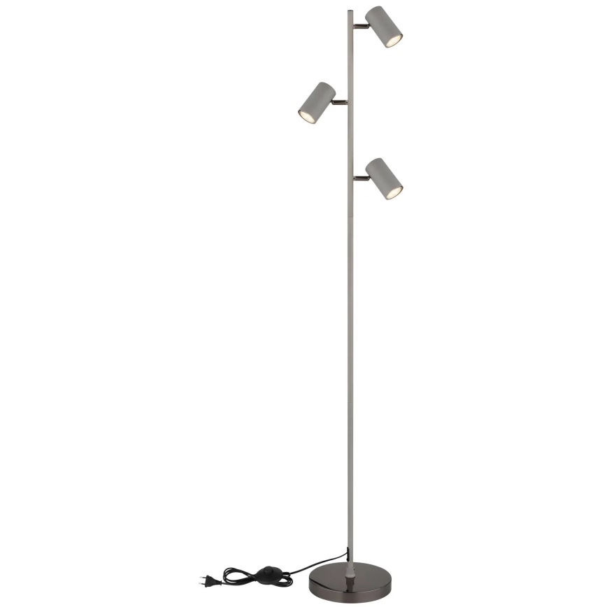 Globo - Επιδαπέδιο φωτιστικό 3xGU10/5W/230V γκρι