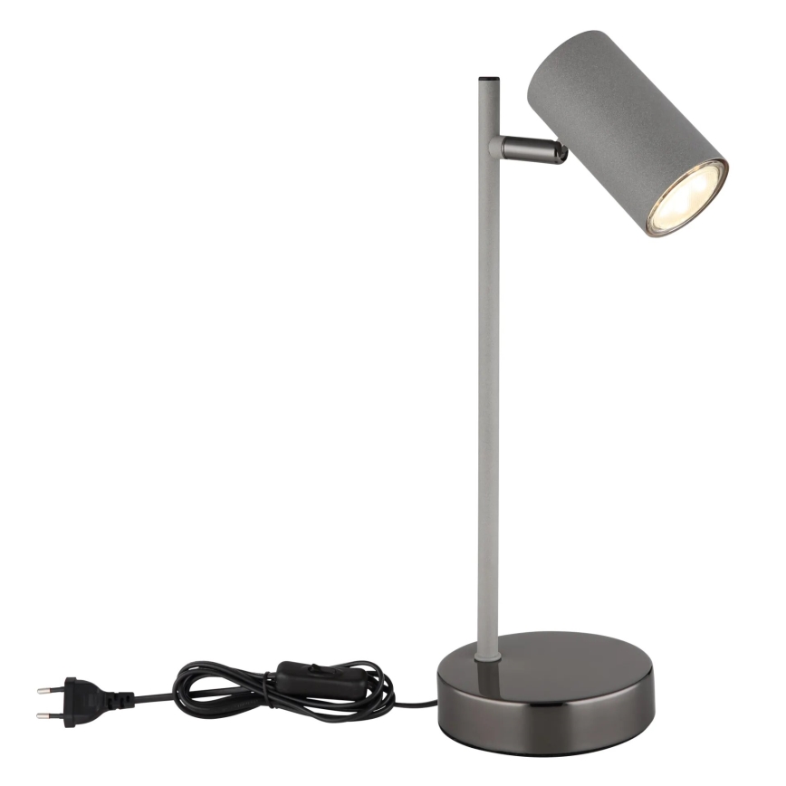 Globo - Eπιτραπέζιο φωτιστικό 1xGU10/5W/230V γκρι/ανθρακί