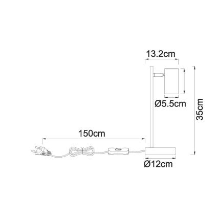 Globo - Επιτραπέζιο φωτιστικό 1xGU10/5W/230V μπεζ