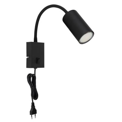 Globo - Εύκαμπτο φωτιστικό τοίχου 1xGU10/25W/230V μαύρο