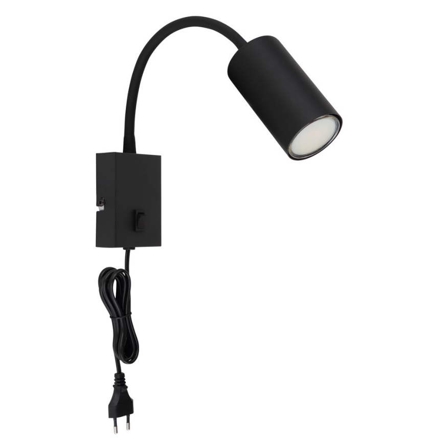 Globo - Εύκαμπτο φωτιστικό τοίχου 1xGU10/25W/230V μαύρο