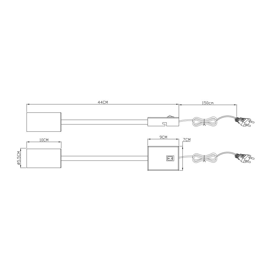 Globo - Εύκαμπτο φωτιστικό τοίχου 1xGU10/25W/230V μαύρο