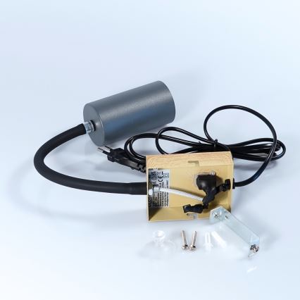 Globo - Ευέλικτο επιτοίχιο φωτιστικό 1xGU10/25W/230V γκρι/καφέ