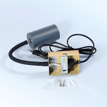 Globo - Ευέλικτο επιτοίχιο φωτιστικό 1xGU10/25W/230V γκρι/καφέ