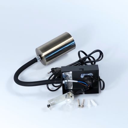 Globo - Ευέλικτο επιτοίχιο φωτιστικό 1xGU10/25W/230V μαύρο/ορείχαλκος