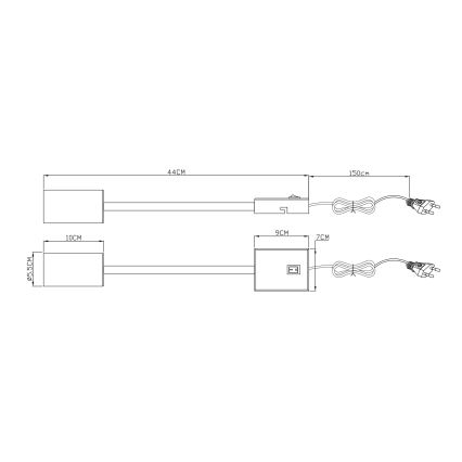 Globo - Εύκαμπτο φωτιστικό τοίχου 1xGU10/25W/230V λευκό
