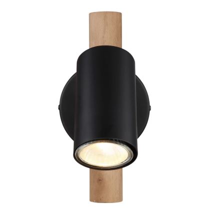 Globo - Επιτοίχιο φωτιστικό σημείου 1xGU10/5W/230V ξύλο/μέταλλο