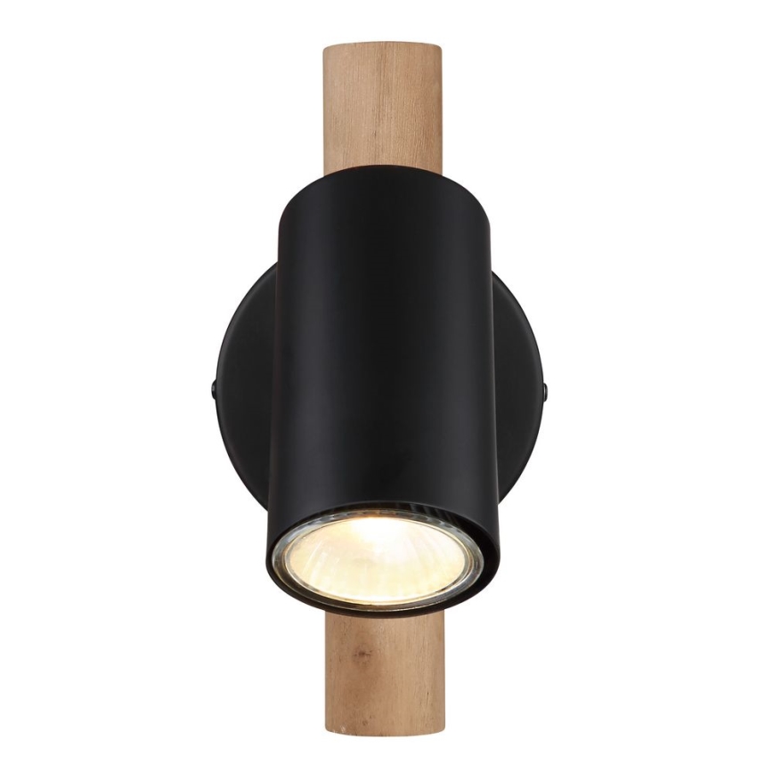 Globo - Επιτοίχιο φωτιστικό σημείου 1xGU10/5W/230V ξύλο/μέταλλο