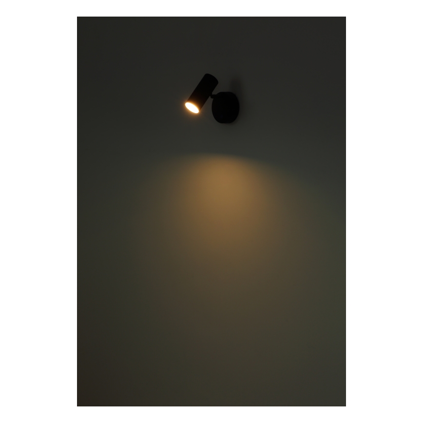 Globo - Ρυθμιζόμενο επαναφορτιζόμενο επιτοίχιο σποτ LED/0,4W/3,7V 1800 mAh μαύρο