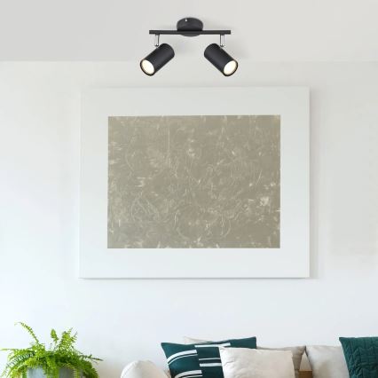 Globo - Φωτιστικό σποτ 2xGU10/25W/230V μαύρο