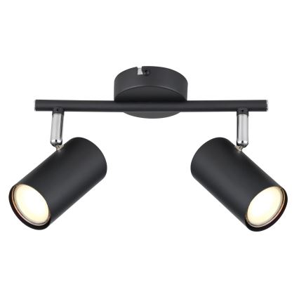 Globo - Φωτιστικό σποτ 2xGU10/25W/230V μαύρο