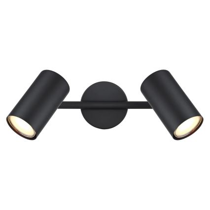 Globo - Φωτιστικό σποτ 2xGU10/25W/230V μαύρο