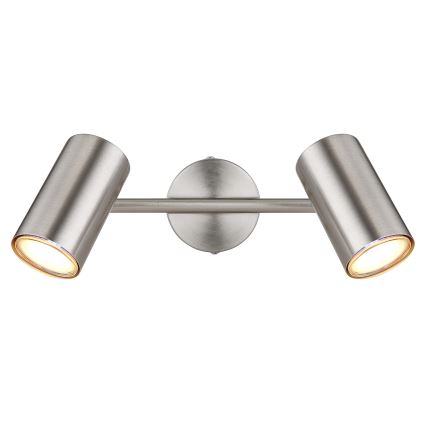 Globo - Φωτιστικό σποτ 2xGU10/25W/230V ματ χρώμιο